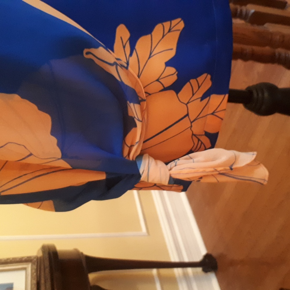 Marciano Blue and Orange Mini Dress - Picture 4 of 7